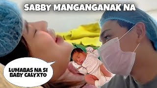 SABBY MANGANGANAK NA 😱😰😍 LUMABAS NA SI BABY CALYXTO sabbyandsophia yajifigueroa yabby [upl. by Yoko]