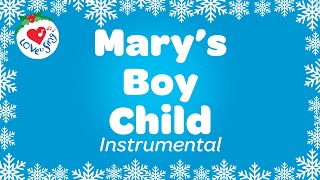 Marys Boy Child Karaoke 🎄 Instrumental Christmas Song with SING ALONG Words 🎅 2022 [upl. by Volney483]