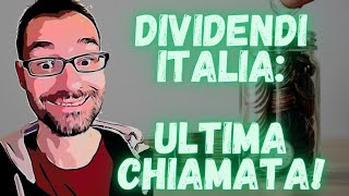 DIVIDENDI 18 NOVEMBRE  ULTIMA CHIAMATA 1000 € in arrivo 🤟 [upl. by Emmy956]