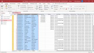 How to Freeze Or UnFreeze Columns in Datasheet View in MS Access  Office 365 [upl. by Mota]