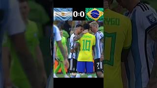 Brazil Vs Argentina 2026 World Cup Quailifiers Match Highlights 🇧🇷🤯🇦🇷 shorts viralshorts football [upl. by Lyrem]