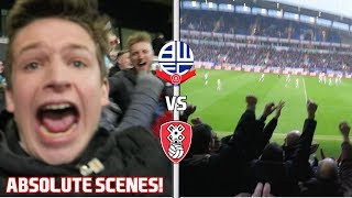 BOLTON vs ROTHERHAM VLOG  ABSOLUTE SCENES [upl. by Malloch246]