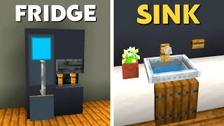 Minecraft 20 KITCHEN build hacks amp Designs [upl. by Trudi]