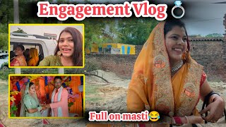 Engagement Vlog 💍 Ghar m nyi bahu ❤️ Mandir k darshan SushClan82Vlogs [upl. by Arhat]