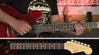 How to play  Jumpin Jack Flash  verse  Rolling Stones  guitar lessons [upl. by Wolfgram]