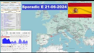 Sporadic E FM DX  Radio stations from Spain  received in Bosnia 21062024 [upl. by Kaitlynn34]