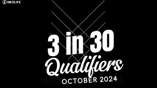 3 IN 30 QUALIFIERS FOR OCTOBER 2024 neolife winners [upl. by Llahsram]