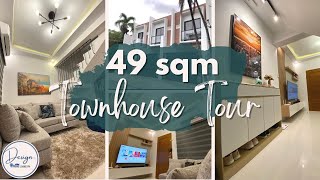 Spacious 49 sqm Interior Design for 3 Bedroom 2 Bath Townhouse  House Tour Part 1 [upl. by Oigolue315]