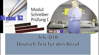 DTB B2  DeutschTest für den Beruf B2 Ein Forumsbeitrag Klassenraum intakt lassen [upl. by Sexton]