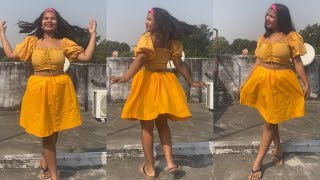 Get ready with me in this cute 🥰 DIY yellow outfit [upl. by Rancell]