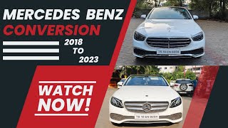 I CONVERTED MY MERCEDES BENZ E220d 2018 TO 2023 WHAT AN AMAZING TRANSFORMATION 📞9550010888 [upl. by Etterual]