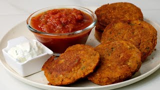 Crunchy tasty Lentil Patties High in protein and fibre Vegan diabetic and weight loss friendly [upl. by Robma]