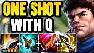 GAREN BUT MY Q LITERALLY ONE SHOTS YOU FROM FULL HEALTH FULL CRIT GAREN [upl. by Elocyn]