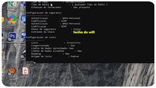 Como ver senha do wifi pelo cmd [upl. by Ailey]