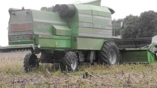 moissonneuse deutz fahr 5670hts moisson tournesol [upl. by Erehc]