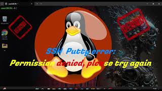 PuTTY SSH connection to host Error Permission Denied Please Try Again  Fix Tutorial  ssh [upl. by Cloris]