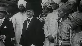 1927 Maharaja Jagatjit Singh at Kapurthala Railway Station [upl. by Wil]