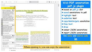 Create PDF annotation in PDFjs Save PDF annotation highlightunderlinefreetextdraw pdfjs [upl. by Solokin]