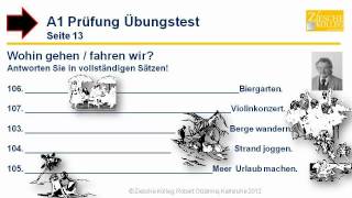 A1 Prüfung Zertifikat DaF Übungstest S 13 [upl. by Gilpin]