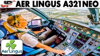 Lovely Cockpit Approach into New York Newark Aer Lingus A321neo [upl. by Timmy]