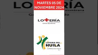 LOTERIA DE LA CRUZ ROJA  HUILA PROBABILIDADES PARA HOY¡ MARTES 5 de noviembre de 2024 [upl. by Toomay]