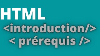 1 HTML Pour les débutants Licence 1 CURI  UCAD [upl. by Carce]