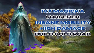 1vX Magicka Sorcerer Insane Mobility High Damage  Build  Gold Road [upl. by Atkins]