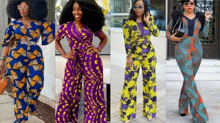 🆕️TENUE AFRICAINE COMBINAISONS FEMME PANTALON WAXPAGNE 2022 ANKARA JUMPSUIT CASUAL AFRICAN DRESS [upl. by Jammin]