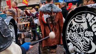 RotseeHusaren Ebikon Fasnacht Luzern 2024 Schmudo Auftritt Falkenplatz [upl. by Ammeg115]