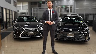 Lexus ES300H vs Toyota CAMRY Full Comparison Interior Exterior and More [upl. by Aurelius]