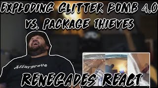 EXPLODING Glitter Bomb 40 vs Package Thieves  MarkRober  RENEGADES REACT TO [upl. by Oiludbo977]