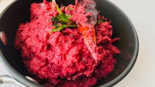 ബീറ്റ്റൂട്ട് പച്ചടി Beetroot Pachadi Kerala sadhya special Kerala style beetroot Raita [upl. by Itch]