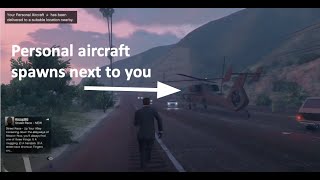 How to spawn personal aircraft next to you  GTA Online glitch [upl. by Abra582]