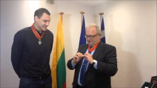 Lithuania Honors Jonas Maciulis [upl. by Aimerej801]