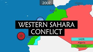 The Western Sahara Conflict  Evolution on a Map [upl. by Earas483]