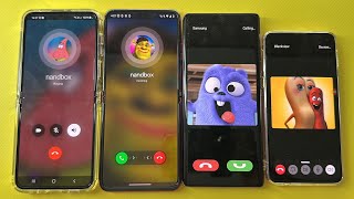 Incoming Call Social App NandBox vs TwinmeSamsung Z Flip5Motorola Razr 40Blackview A200 ProS10e [upl. by Dalenna610]