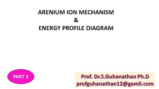 Electrophilic substitution reaction Arenium ion mechanism Tamil explanation [upl. by Conlen]