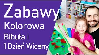 wiosennie KOLOROWA BIBUŁA i zabawy ruchowe dla dzieci  dzień Ziemi cały rok animacje dla dzieci [upl. by Alyag]