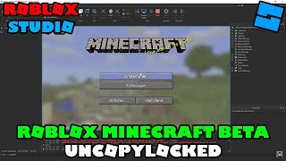 ROBLOX MINECRAFT BETA UNCOPYLOCKED [upl. by Leihcey]