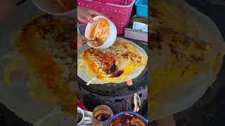 The Perfect Minced Meat Pancake Recipe Mouthwatering Street Food food [upl. by Wey]