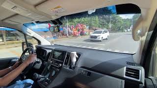 Toyota Hiace Super Grandia diesel driving from Calamba Laguna to Evia Lifestyle Center [upl. by Dee Dee870]