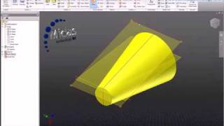 Midas Technology  AutoCAD Inventor Suite 2010  Workplane Tangent to a Cone [upl. by Kari544]