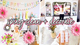 2024 SPRING CLEAN  DECORATE WITH ME NEW SPRING  EASTER DECOR IDEAS BriannaK [upl. by Gavette]