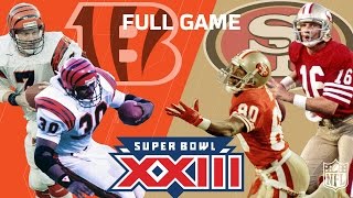 Super Bowl XXIII quotMontana amp Rices Legendary Performancequot  Bengals vs 49ers  NFL Full Game [upl. by Naoj]