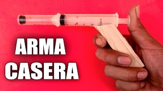 Como Hacer Una Pistola Casera Que Dispara De Juguete GUN ARMA CASERA DIY [upl. by Melena22]