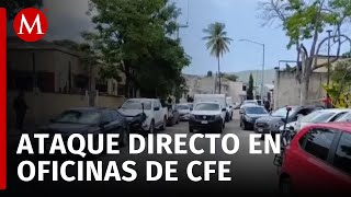 Ataque armado en las instalaciones de la CFE en Tuxtla Gutiérrez deja dos muertos [upl. by Barvick]