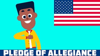 Pledge of Allegiance Video for Kids  preschool kindergarten elementary homeschool for kids [upl. by Tudor694]