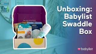 Babylist Swaddle Box Unboxing  Babylist [upl. by Germano]