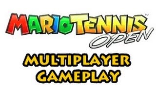 Mario Tennis Open 3DS  Multiplayer Gameplay [upl. by Opaline303]