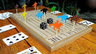 How To Make Horse Racing Game from Cardboard [upl. by Trimble862]